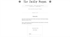 Desktop Screenshot of daily-pagan.com