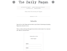 Tablet Screenshot of daily-pagan.com